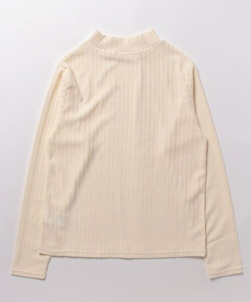 ehka sopo(エヘカソポ)の「ウェーブリブハイネックカットソー(Tシャツ/カットソー・レディース・ブラック/オフホワイト/キナリ・フリ-)」の18枚目の写真