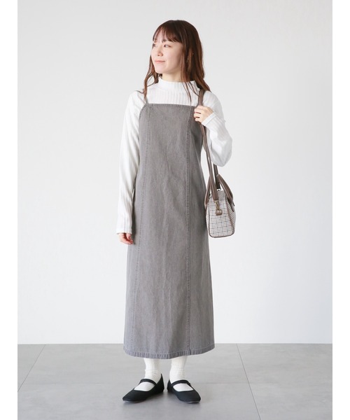 ehka sopo(エヘカソポ)の「ウェーブリブハイネックカットソー(Tシャツ/カットソー・レディース・ブラック/オフホワイト/キナリ・フリ-)」の17枚目の写真