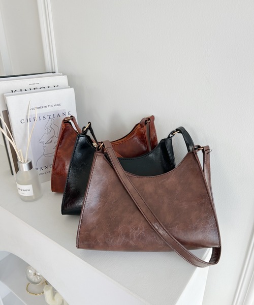 wears（ウェアーズ）の「PUコンパクトハンドバッグ（ショルダーバッグ・レディース・ブラウン/ダークブラウン/ブラック・FREE）」の20枚目の写真