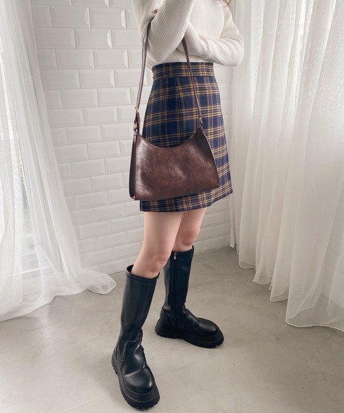 wears（ウェアーズ）の「PUコンパクトハンドバッグ（ショルダーバッグ・レディース・ブラウン/ダークブラウン/ブラック・FREE）」の16枚目の写真