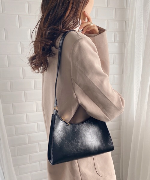 wears（ウェアーズ）の「PUコンパクトハンドバッグ（ショルダーバッグ・レディース・ブラウン/ダークブラウン/ブラック・FREE）」の5枚目の写真