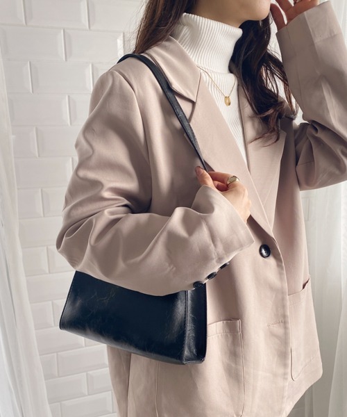 wears（ウェアーズ）の「PUコンパクトハンドバッグ（ショルダーバッグ・レディース・ブラウン/ダークブラウン/ブラック・FREE）」の6枚目の写真