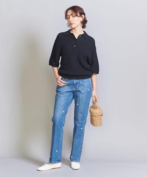 Wrangler（ラングラー）の「【別注】＜Wrangler＞エンブロイダリー フレアデニムパンツ（デニムパンツ・レディース・ライトブルー・M/S）」の12枚目の写真