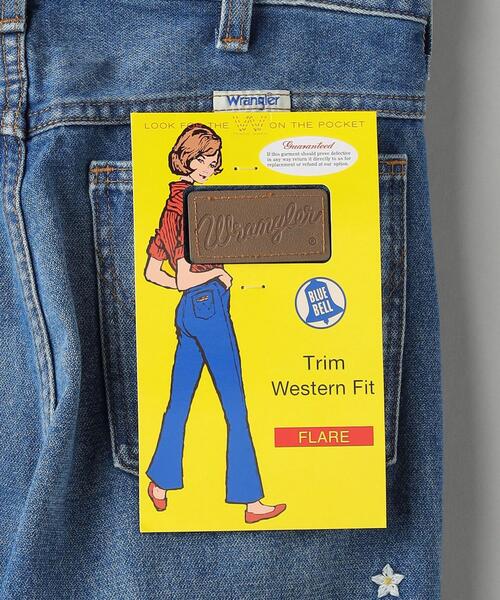Wrangler（ラングラー）の「【別注】＜Wrangler＞エンブロイダリー フレアデニムパンツ（デニムパンツ・レディース・ライトブルー・M/S）」の19枚目の写真