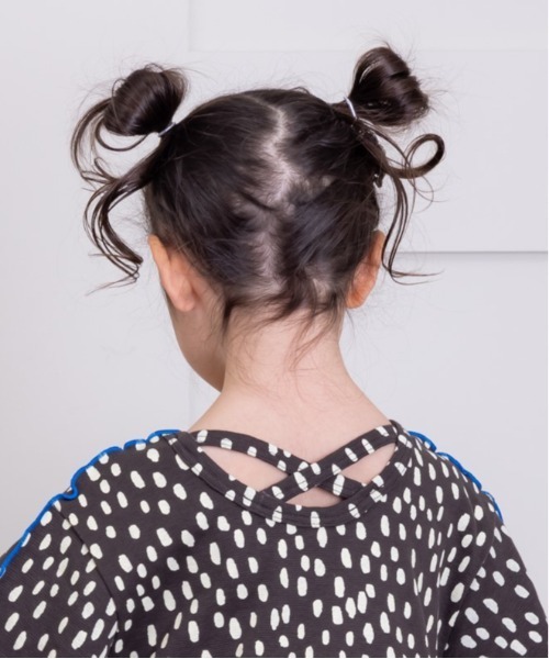 HOGAN RANCH WEAR（ホーガンランチウエア）の「メローバッククロスワンピース(90～150cm)（ワンピース・キッズ・チャコール/パープル・90/100/110/120/130/140/150）」の3枚目の写真