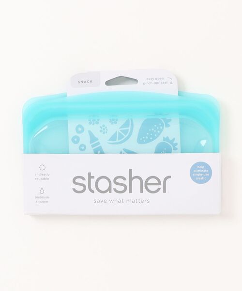 GEORGE'S(ジョージズ)の「stasher EZスナック S(キッチンツール・レディース・ラベンダー/ピンク/クリア/グリーン/ライトブルー・FREE)」の20枚目の写真