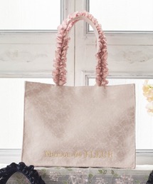 Maison de FLEUR | レースフリルハンドルスクエアトートMバッグ(トートバッグ)