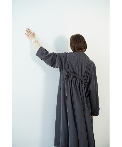 CLANE/クラネ/BACK GATHER DRESS TRENCH COAT