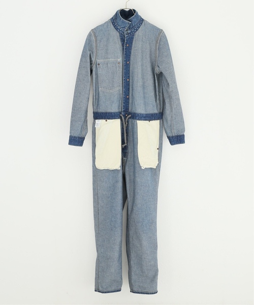 Attick by Johnbull/アティック バイ ジョンブル】Denim all in one