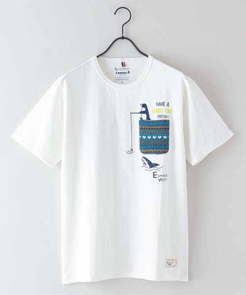 roku ×BATONER 別注Tシャツ 2色セット ホワイト ブルー 別注