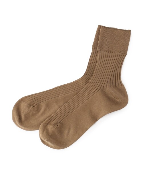 UNTITLED（アンタイトル）の「リブショートソックス（ソックス/靴下・レディース・ライトベージュ/ブラック/キャメル・99）」の3枚目の写真