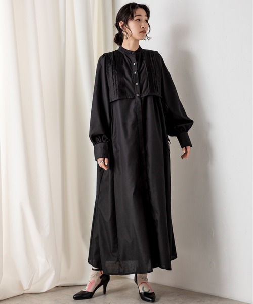 MILLION CARATS(ミリオンカラッツ)の「ナチュラルな女性らしさを導くケープドッキングワンピース(ワンピース・レディース・ブラック/サックスブルー/オフホワイト・FREE)」の19枚目の写真