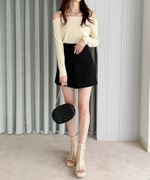 Heather（ヘザー）の「DAILYショートパンツ　195624（その他パンツ・レディース・オフホワイト/グレー/ブラック・S/M）」の19枚目の写真