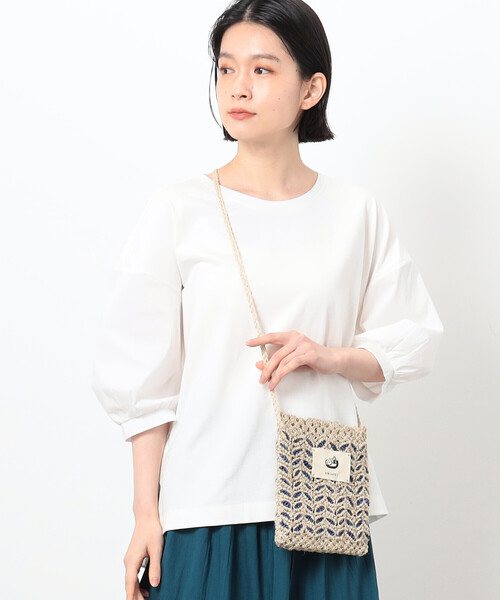 ONIGIRI(オニギリ)の「サコッシュ(ショルダーバッグ・レディース・ブルー/オレンジ/ベージュ・FREE)」の2枚目の写真