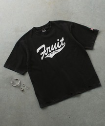 【FRUIT OF THE LOOM】BLACK PRINT S/S TEE/フロントデザインTシャツ