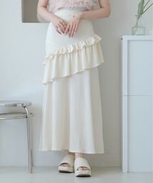 ダブルフリルスカート／【WEB/EC限定商品】