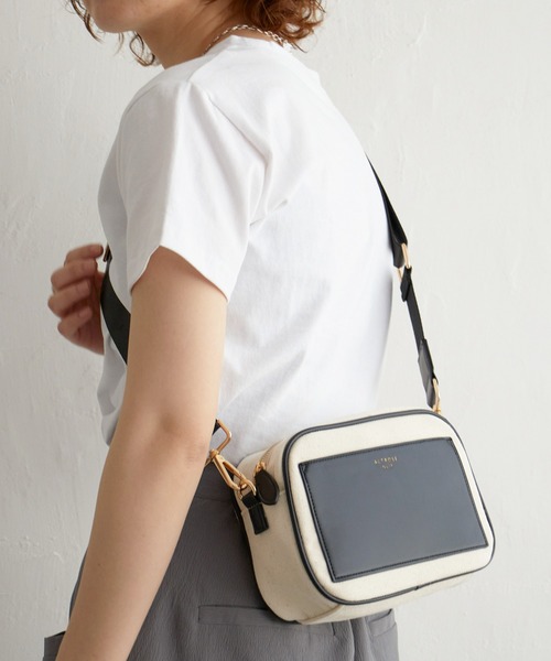 notch.（ノッチ）の「パトリシアショルダーバッグ（ショルダーバッグ・レディース・キャメル/ブラック・ONESIZE）」の2枚目の写真