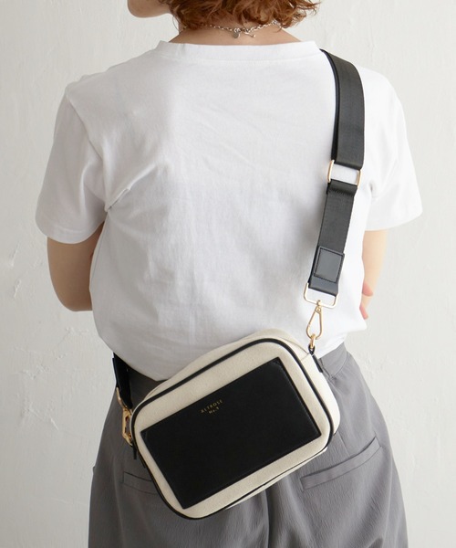 notch.（ノッチ）の「パトリシアショルダーバッグ（ショルダーバッグ・レディース・キャメル/ブラック・ONESIZE）」の9枚目の写真