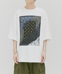 Alpinus | bandanna embroidery big silhouette short sleeve Tee / バンダナ刺繍 ビックシルエット半袖Tシャツ(Tシャツ/カットソー)