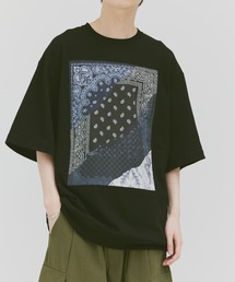 Alpinus | bandanna embroidery big silhouette short sleeve Tee / バンダナ刺繍 ビックシルエット半袖Tシャツ(Tシャツ/カットソー)