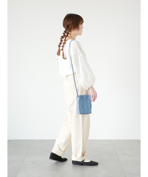 ehka sopo（エヘカソポ）の「メッシュミニショルダーバッグ（ショルダーバッグ・レディース・ブルー/ブラック/オフホワイト・ﾌﾘ-）」の13枚目の写真