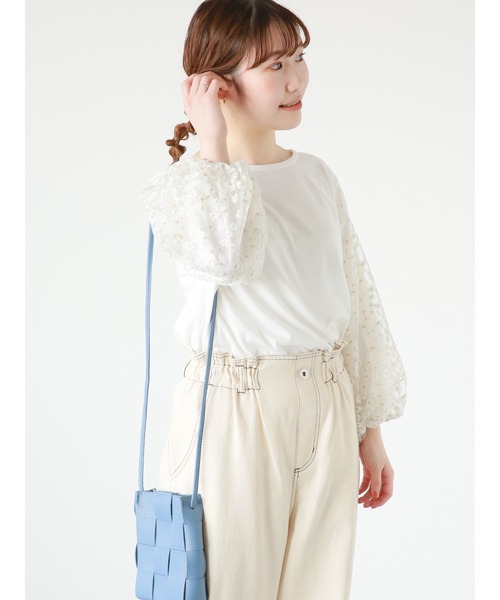 ehka sopo（エヘカソポ）の「メッシュミニショルダーバッグ（ショルダーバッグ・レディース・ブルー/ブラック/オフホワイト・ﾌﾘ-）」の14枚目の写真