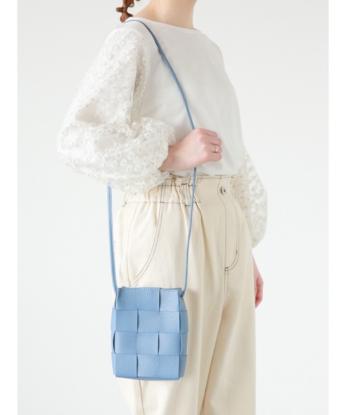 ehka sopo（エヘカソポ）の「メッシュミニショルダーバッグ（ショルダーバッグ・レディース・ブルー/ブラック/オフホワイト・ﾌﾘ-）」の15枚目の写真