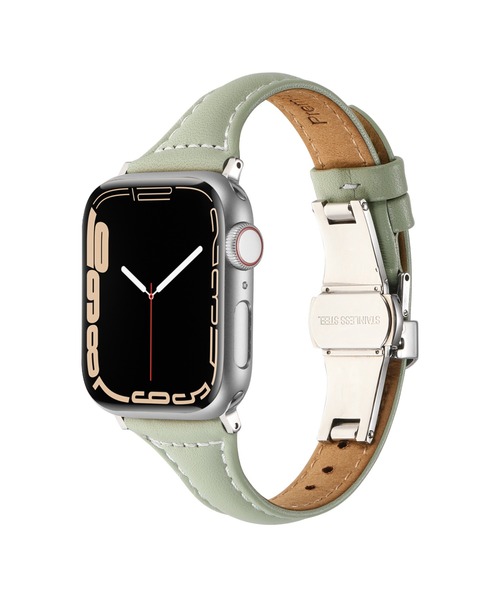 Dバックル アップルウォッチ バンド 本革 38/40/41㎜（デジタル腕時計