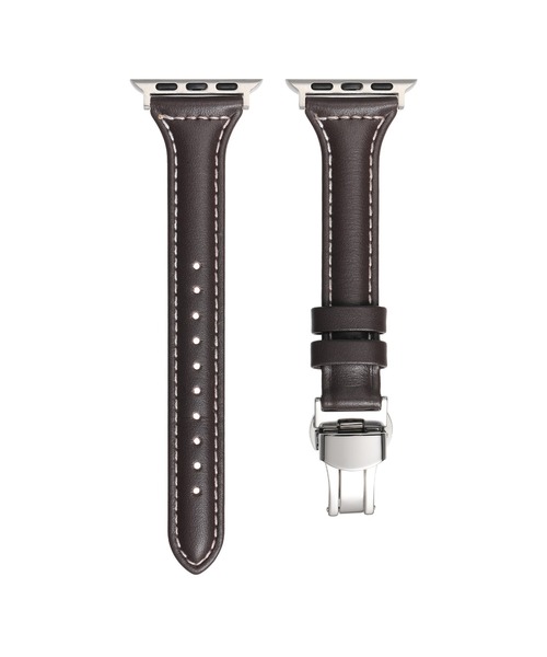 ABBEY MARKET(アビーマーケット)の「Dバックル アップルウォッチ バンド 本革 38/40/41㎜(デジタル腕時計・メンズ・グリーン/ダークブラウン/ホワイト/ブラック/ブラウン/グレー/ピンク・S)」の20枚目の写真