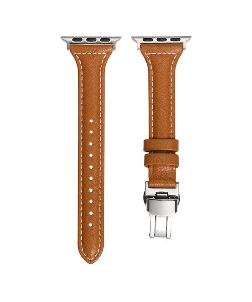 ABBEY MARKET(アビーマーケット)の「Dバックル アップルウォッチ バンド 本革 38/40/41㎜(デジタル腕時計・メンズ・グリーン/ダークブラウン/ホワイト/ブラック/ブラウン/グレー/ピンク・S)」の11枚目の写真