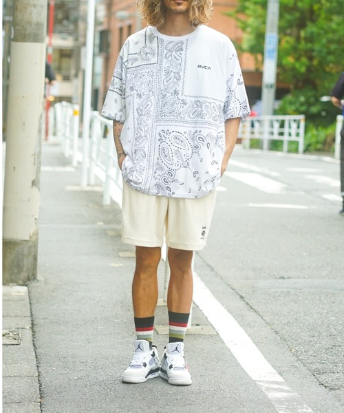 RVCA(ルーカ)の「RVCA メンズ 【ALLTIME】 ALLTIME TERRY CLOTH SHORTS ウォークパンツ/ショートパンツ【2023年夏モデル】/ルーカウエストゴムショートパンツ(その他パンツ・メンズ・オフホワイト/ミント/ブラック・LARGE/MEDIUM/SMALL)」の10枚目の写真