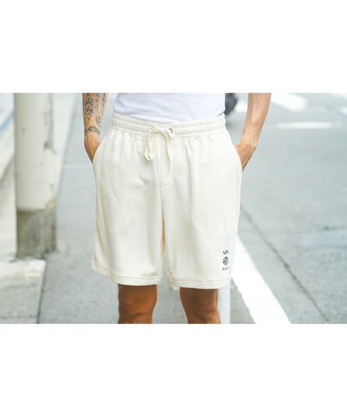 RVCA(ルーカ)の「RVCA メンズ 【ALLTIME】 ALLTIME TERRY CLOTH SHORTS ウォークパンツ/ショートパンツ【2023年夏モデル】/ルーカウエストゴムショートパンツ(その他パンツ・メンズ・オフホワイト/ミント/ブラック・LARGE/MEDIUM/SMALL)」の13枚目の写真