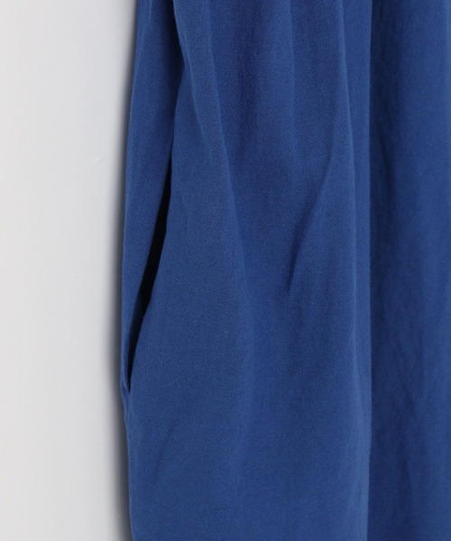 yuw（ユウ）の「Ｖネックフリルワンピースショートスリーブ　904883（ワンピース・レディース・ブラック/ブルー・FREE）」の10枚目の写真