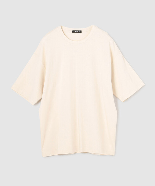 COMME CA ISM(コムサイズム)の「レーヨンリネン ストレッチ Tシャツ(Tシャツ/カットソー・メンズ・アイボリー/ブラック/ネイビー・MEDIUM/LARGE)」の17枚目の写真