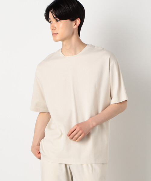COMME CA ISM(コムサイズム)の「レーヨンリネン ストレッチ Tシャツ(Tシャツ/カットソー・メンズ・アイボリー/ブラック/ネイビー・MEDIUM/LARGE)」の19枚目の写真