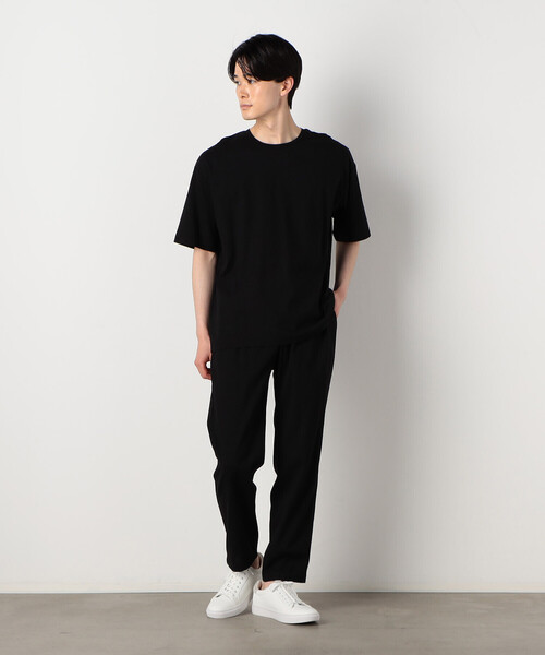 COMME CA ISM(コムサイズム)の「レーヨンリネン ストレッチ Tシャツ(Tシャツ/カットソー・メンズ・アイボリー/ブラック/ネイビー・MEDIUM/LARGE)」の21枚目の写真
