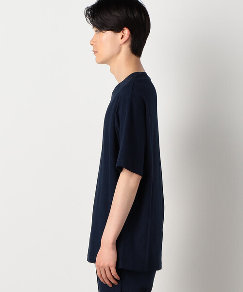 COMME CA ISM(コムサイズム)の「レーヨンリネン ストレッチ Tシャツ(Tシャツ/カットソー・メンズ・アイボリー/ブラック/ネイビー・MEDIUM/LARGE)」の9枚目の写真