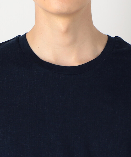 COMME CA ISM(コムサイズム)の「レーヨンリネン ストレッチ Tシャツ(Tシャツ/カットソー・メンズ・アイボリー/ブラック/ネイビー・MEDIUM/LARGE)」の11枚目の写真