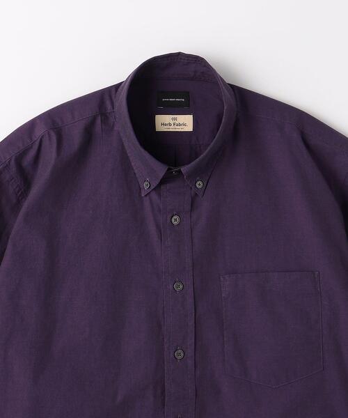 green label relaxing(グリーンレーベルリラクシング)の「ハーブファブリック ボタンダウンカラー シャツ(シャツ/ブラウス・メンズ・ダークグリーン/パープル/オレンジ・S/L/XL/M)」の10枚目の写真