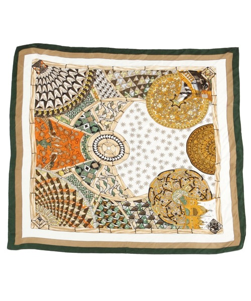 LEPSIM（レプシィム）の「大判柄スカーフ　906386（ストール/ショール・レディース・ブラウン/グリーン/ブルー・ONE SIZE）」の5枚目の写真