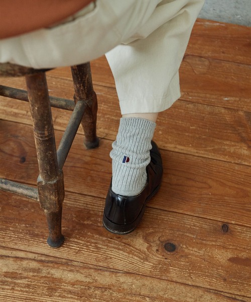 PAR ICI（パーリッシィ）の「BASIC P刺繍ソックス（ソックス/靴下・レディース・グレー/ホワイト・FREE）」の8枚目の写真