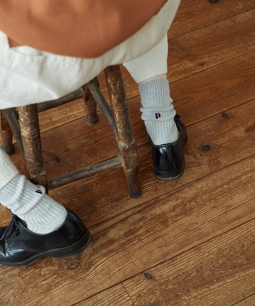 PAR ICI（パーリッシィ）の「BASIC P刺繍ソックス（ソックス/靴下・レディース・グレー/ホワイト・FREE）」の10枚目の写真