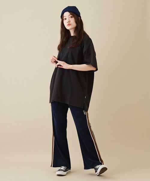 CUBE SUGAR（キューブシュガー）の「GENTIL(ジャンティ)バックプリントポケットTシャツ（Tシャツ/カットソー・レディース・ブラック/ブルー/グレー・L）」の10枚目の写真