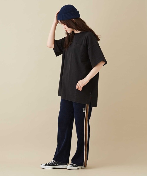 CUBE SUGAR（キューブシュガー）の「GENTIL(ジャンティ)バックプリントポケットTシャツ（Tシャツ/カットソー・レディース・ブラック/ブルー/グレー・L）」の11枚目の写真