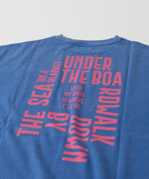 CUBE SUGAR（キューブシュガー）の「GENTIL(ジャンティ)バックプリントポケットTシャツ（Tシャツ/カットソー・レディース・ブラック/ブルー/グレー・L）」の22枚目の写真