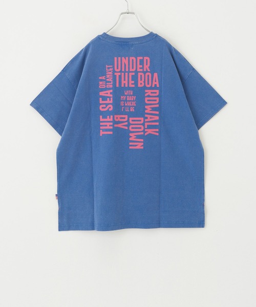 CUBE SUGAR（キューブシュガー）の「GENTIL(ジャンティ)バックプリントポケットTシャツ（Tシャツ/カットソー・レディース・ブラック/ブルー/グレー・L）」の6枚目の写真