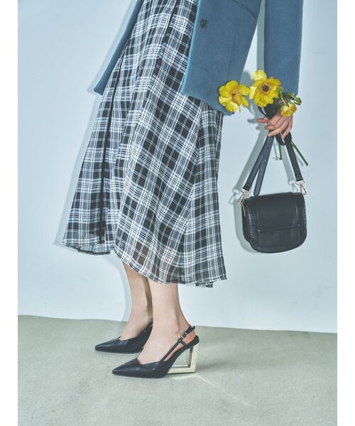 RESEXXY（リゼクシー）の「シアーチェックフレアスカート（スカート・レディース・ブラック/ブルー/ホワイト・FREE）」の21枚目の写真