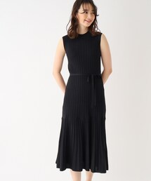 index | ノースリーブ ニットワンピース【UV/接触冷感/アンチピリング/洗濯機洗い可】(ワンピース)