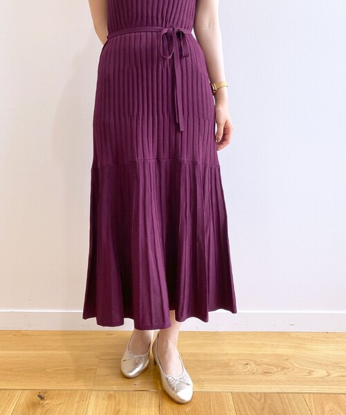 index（インデックス）の「◆ノースリーブ ニットワンピース【UV/接触冷感/アンチピリング/洗濯機洗い可】（ワンピース・レディース・ボルドー/ライトグレー系7/ブラウン系/ブラック・40/38/42/36）」の17枚目の写真