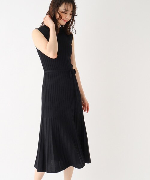 index（インデックス）の「◆ノースリーブ ニットワンピース【UV/接触冷感/アンチピリング/洗濯機洗い可】（ワンピース・レディース・ボルドー/ライトグレー系7/ブラウン系/ブラック・40/38/42/36）」の14枚目の写真